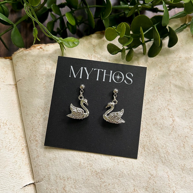 Odette Swan Earrings (Silver)