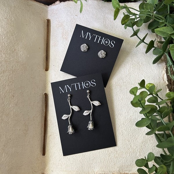 Belle Stud Earrings (Silver)