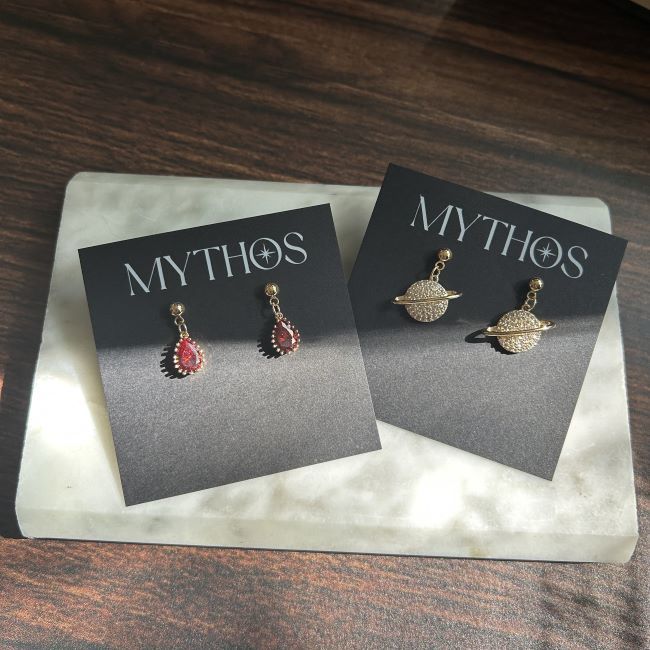 Blood Drops Dangle (Gold)