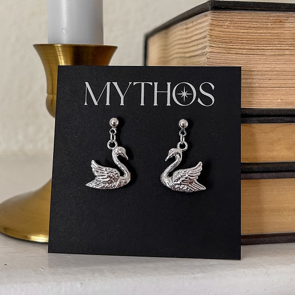 Odette Swan Earrings (Silver)