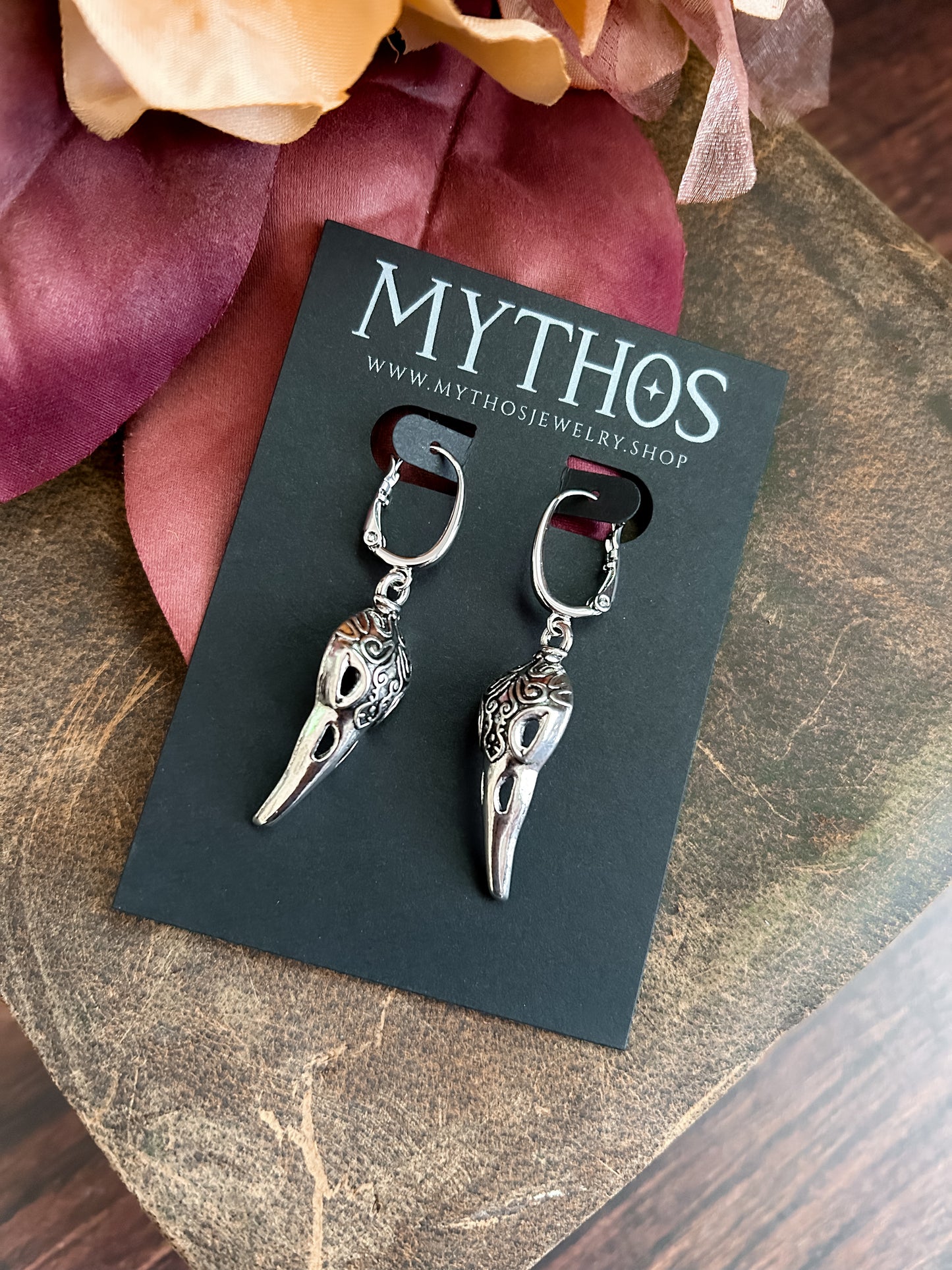 Bird Skull Dangles