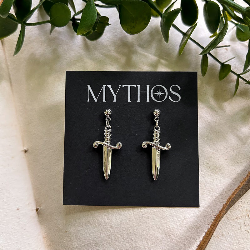 Dirk Dangle Earrings (Silver)