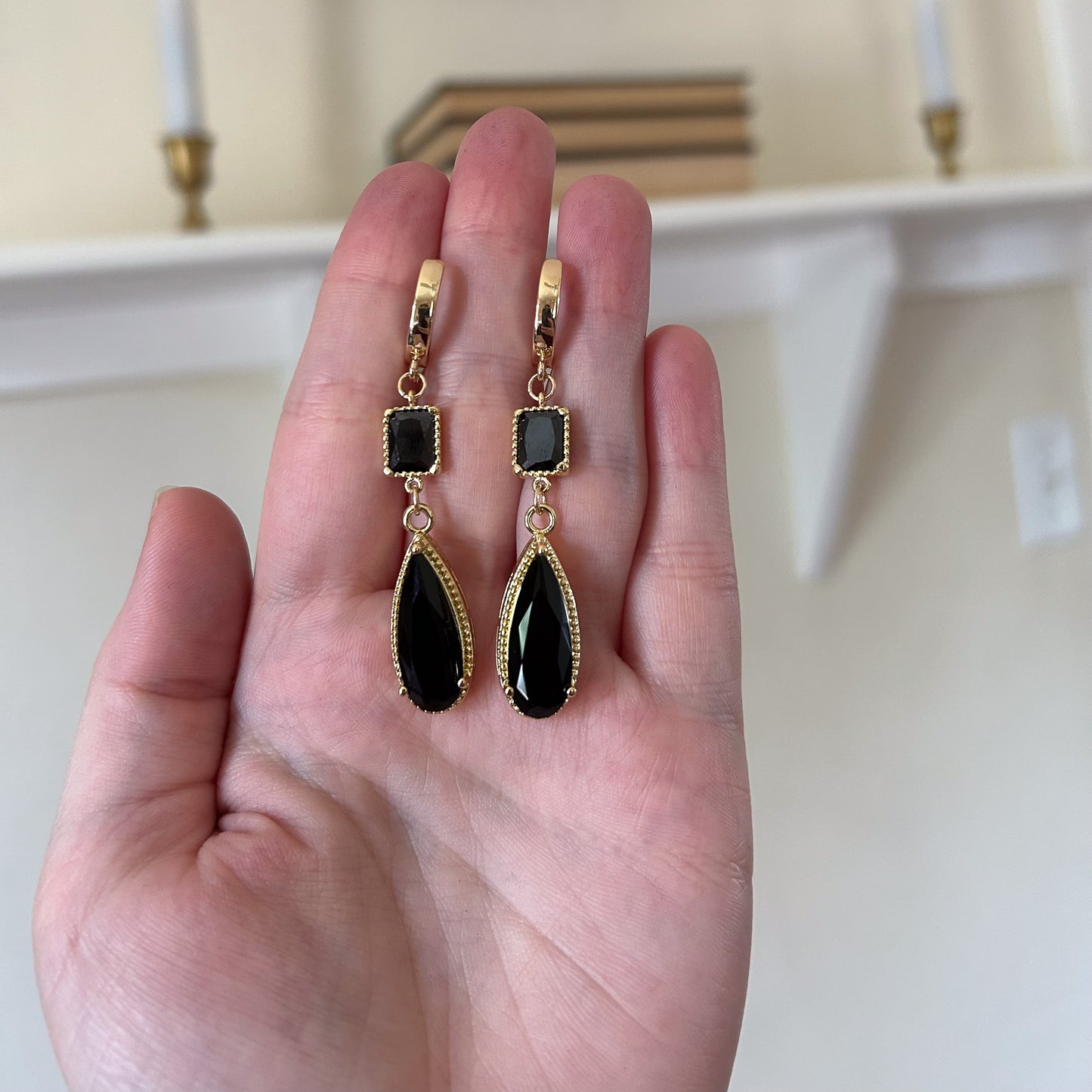 Midnight Drop Earrings