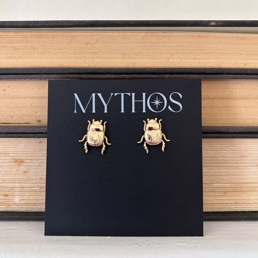 Scarab Stud Earrings