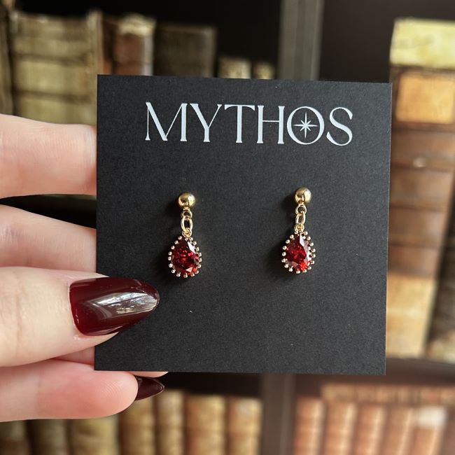 Blood Drops Dangle (Gold)