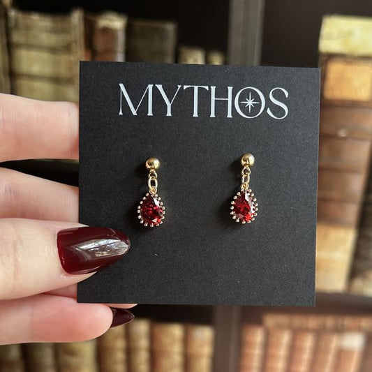 Blood Drops Dangle (Gold)